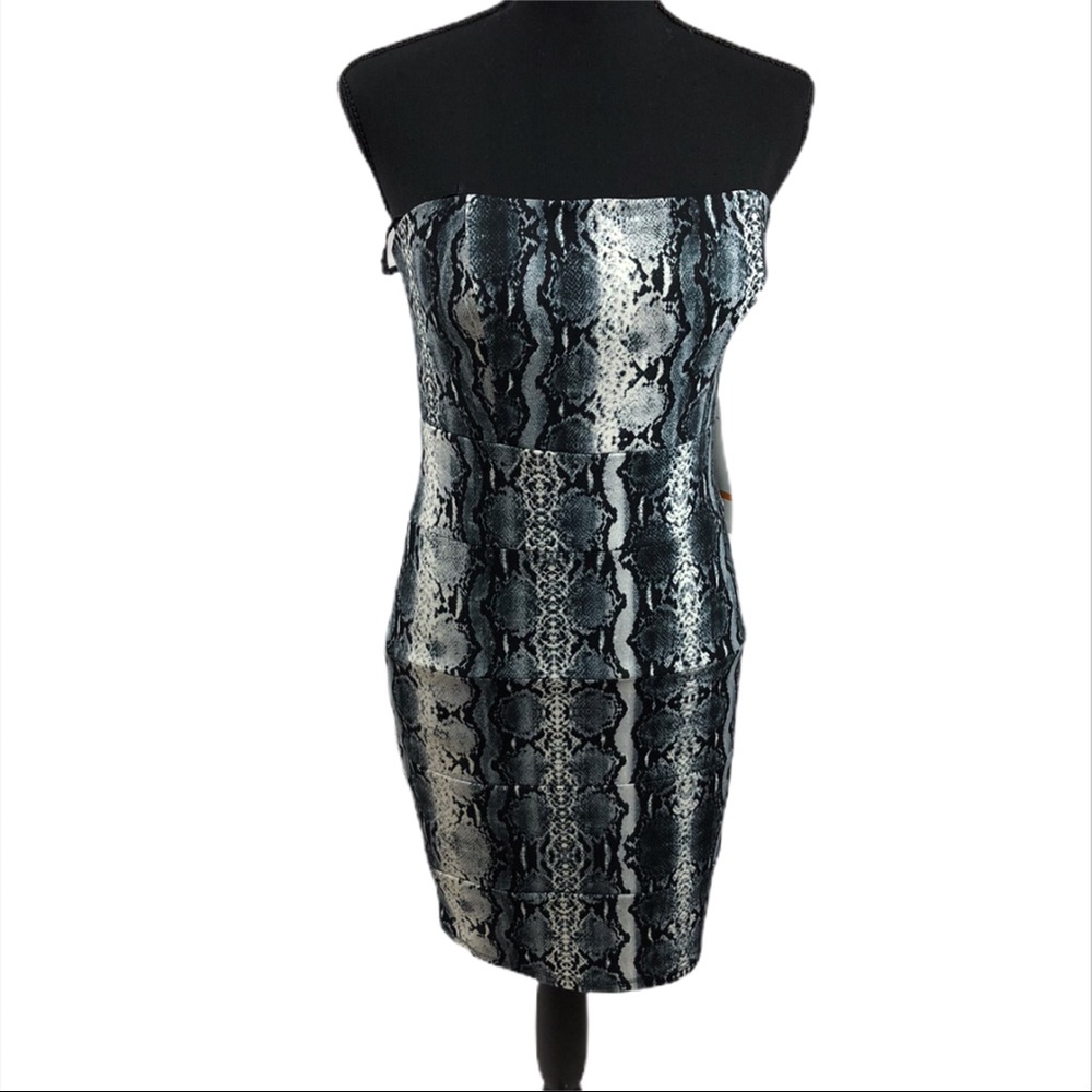 Body Con Strapless Dress